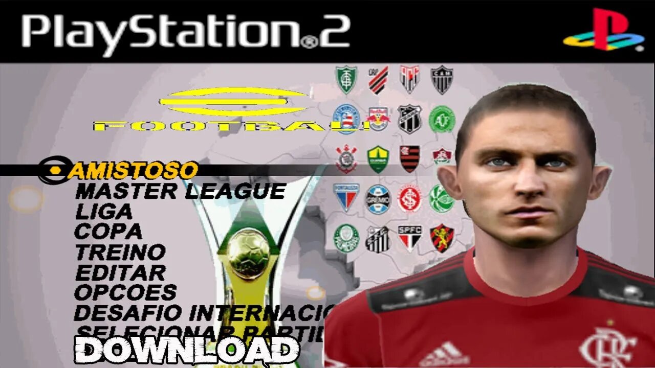 PES 2022 PS2 BRASILEIRÃO 100% ATUALIZADO NARAÇÃO GUSTAVO VILLANI EDITOR BY VILIMAR