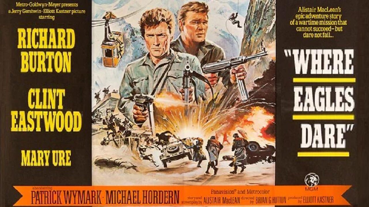 WHERE EAGLES DARE 1968 Richard Burton, Clint Eastwood & Patrick Wymark FULLMOVIE HD & W/S