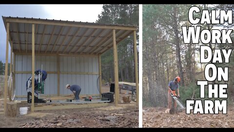 Calm Work Day On The Farm | Born to Be In The Woods!