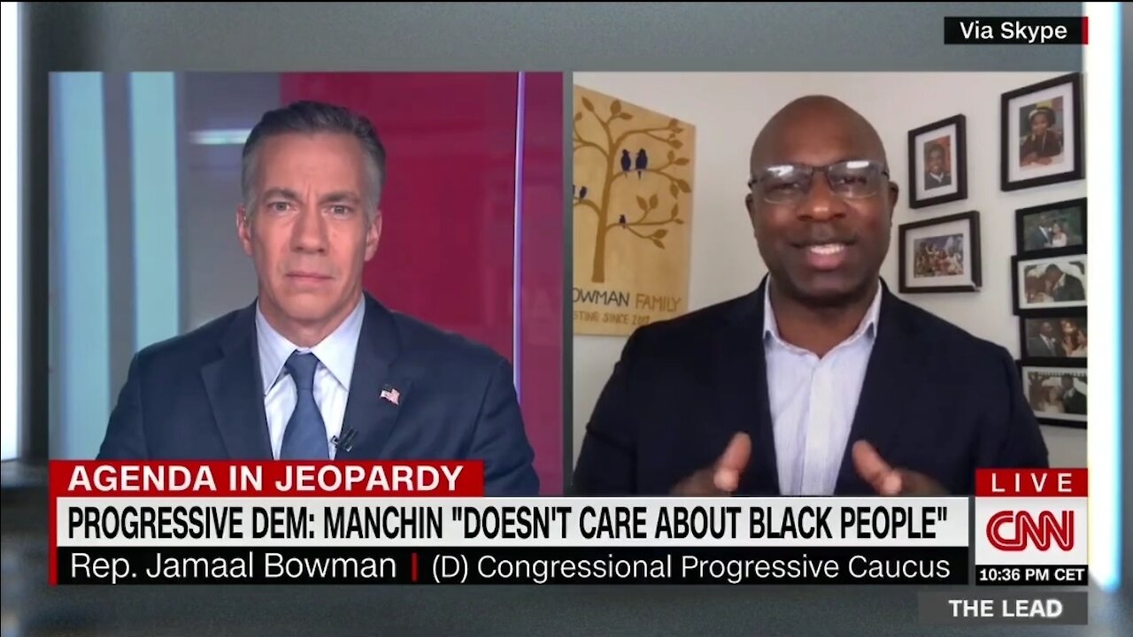 Dem Rep. Bowman Doubles Down on Manchin ‘Doesn’t Care About Black People’ Comment