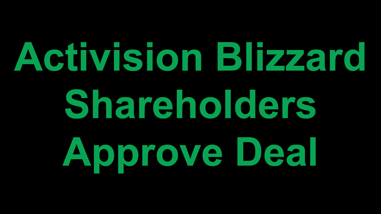 Activision Blizzard Shareholders Approve Microsoft Deal