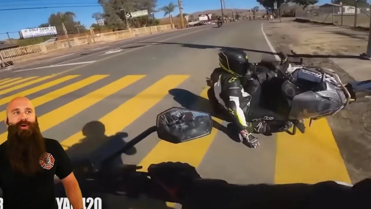 I thought only new motorcycle riders did this