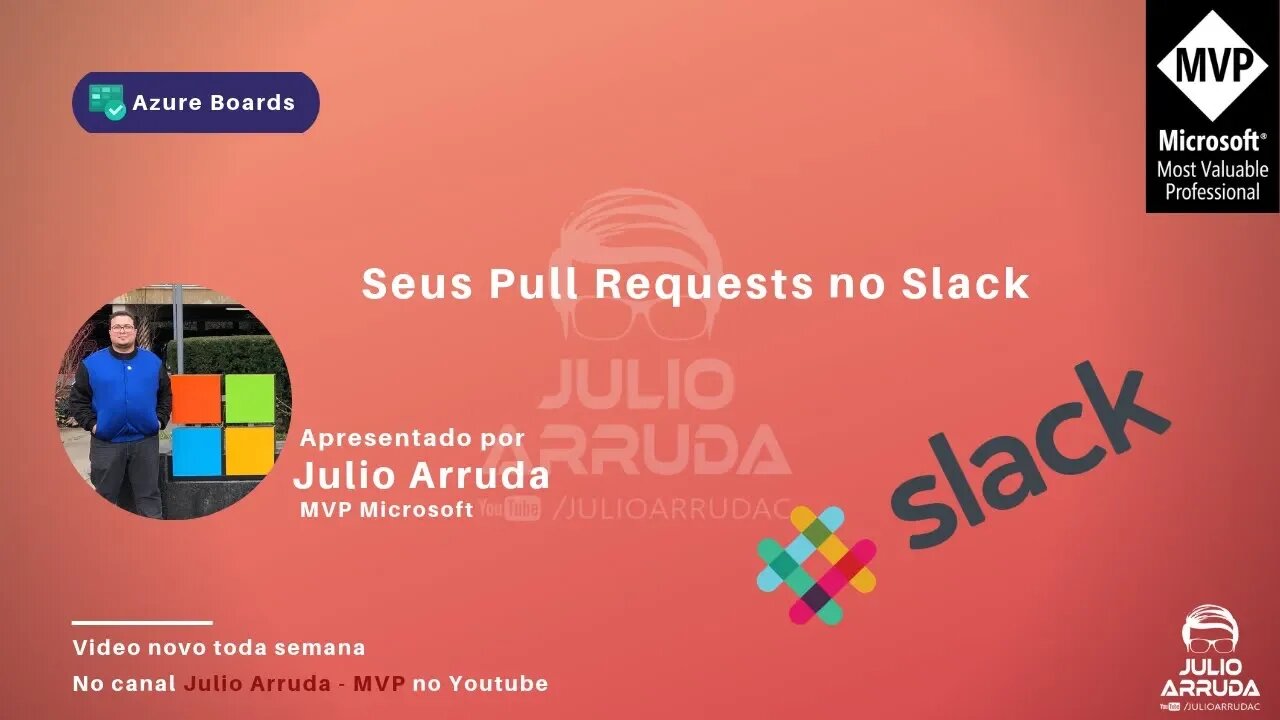 Seus Pull Requests no Slack | Azure Repos