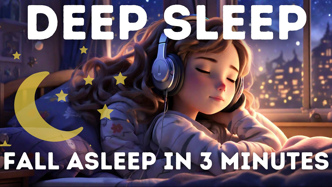 Fall Asleep In 3 MINUTES - Goodbye Insomnia, Stress and Anxiety Relief | Melatonin Release