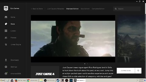 2020 Just Cause 4 FREE april 16th Epic Games Store