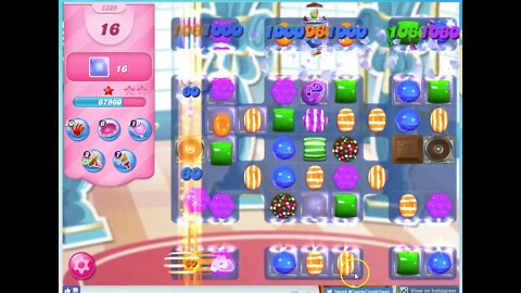 Candy Crush Level 2309 Audio Talkthrough, 3 Stars 0 Boosters