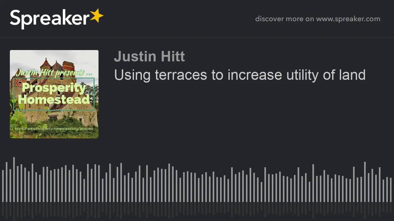 Using terraces to increase utility of land