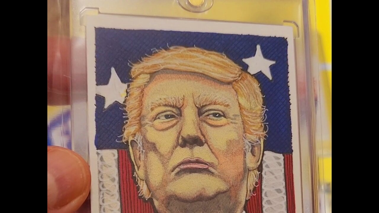 1 of 1 Donald J. Trump Art Sketch Card by Tony Keaton