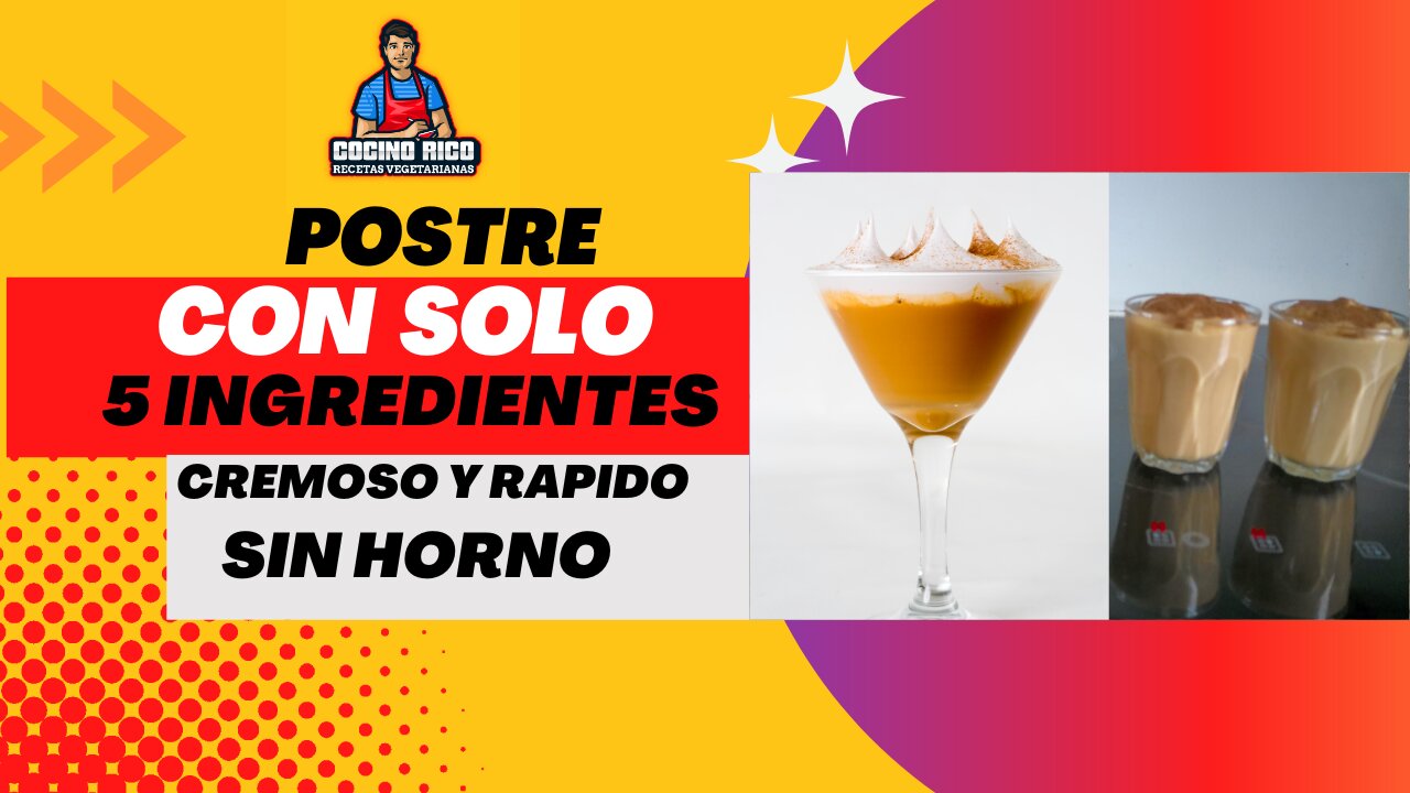 Postre con 5 Ingredientes Sin Horno y rapido de preparar