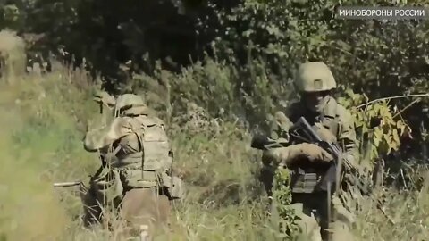Personnel of the Russian combat work of the special purpose unit