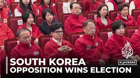 South Korea election: Opposition set to retain control of parliament