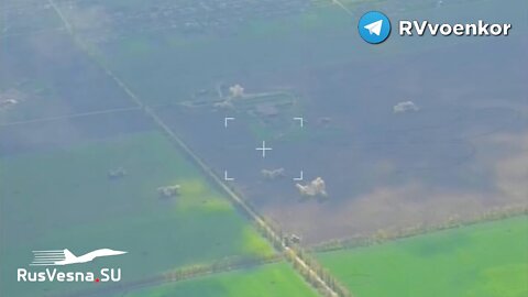 Russian artillery destroys Ukrainian equipment in the Donbass, Liman area