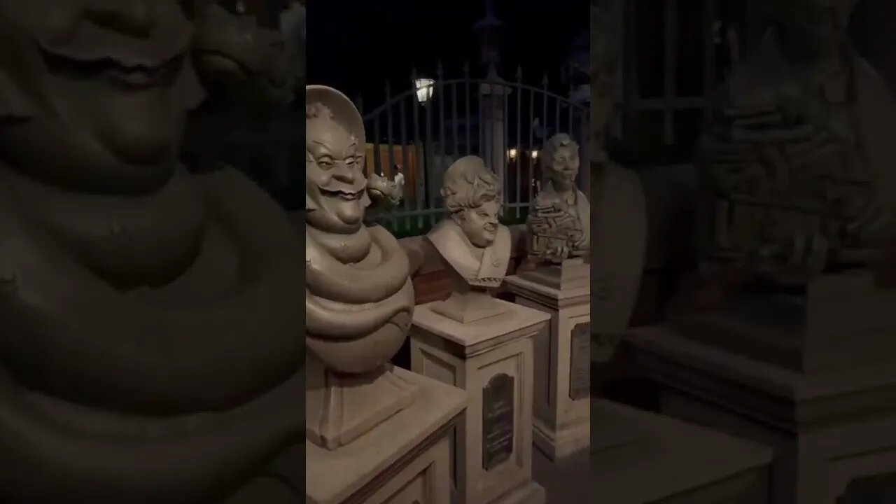 Haunted Mansion queue tombstones #disneyworld #hauntedmansion #grimgrinningghosts #shorts #disney