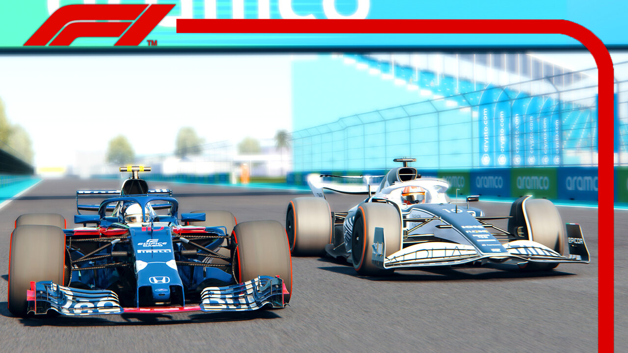 F1 2022 (AT03) vs F1 2018 (STR13) | Miami GP | Assetto Corsa