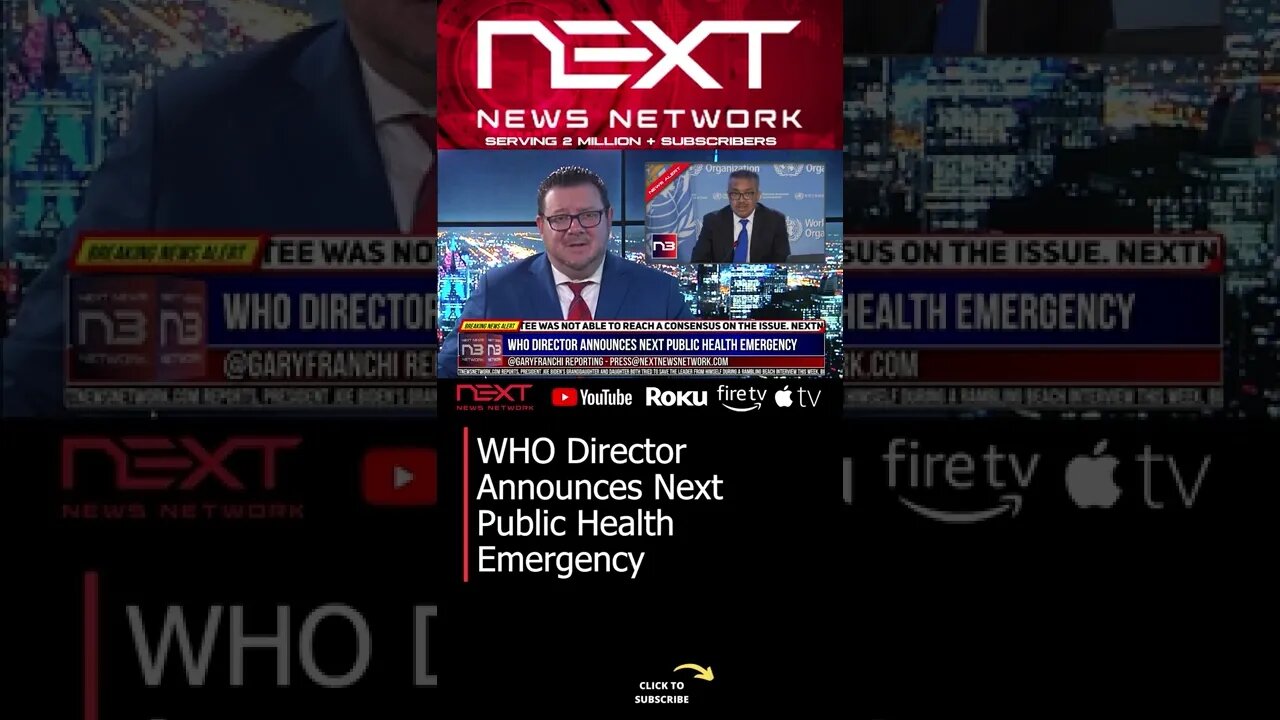 WHO Director Announces Next Public Health Emergency #shorts