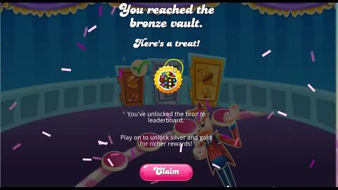 I have reached Bronze Vault in the Candy Creative Season Event for Candy Crush Saga. Where are you?