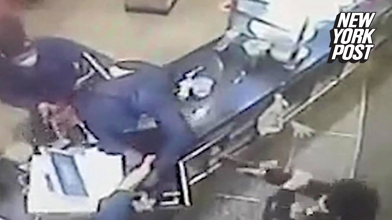 Chilling video shows 14-year-old boy shooting robber in face in Philadelphia pizzeria