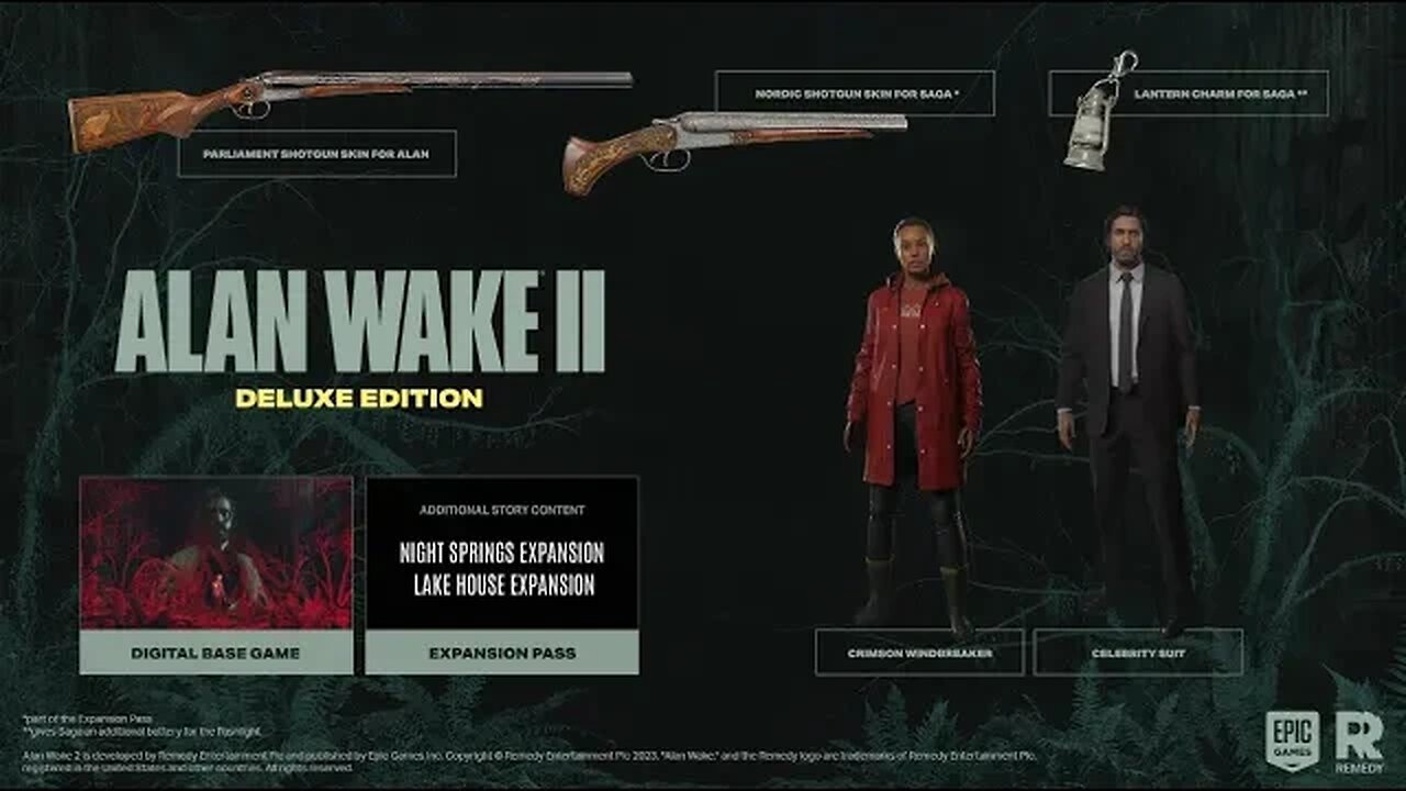 Alan Wake 2 All Cosmetics Preorder + Deluxe Edition #alanwake #alanwake2