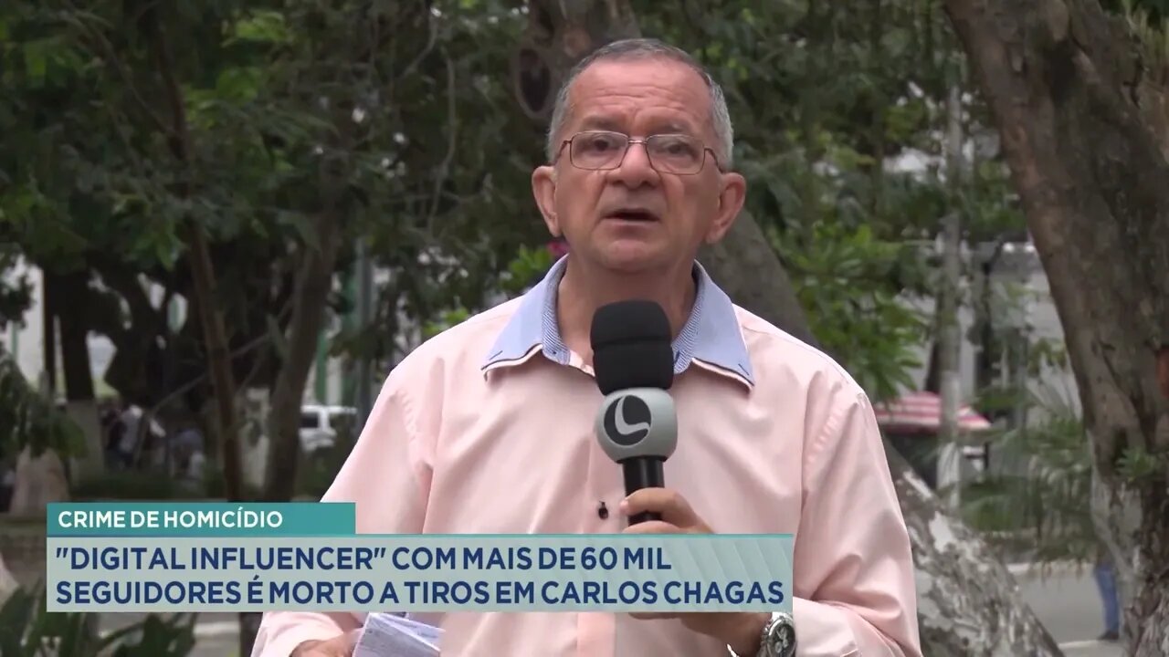 Crime de homicídio: "Digital influencer" com mais de 60 mil seguidores é morto a tiros em Carlos C