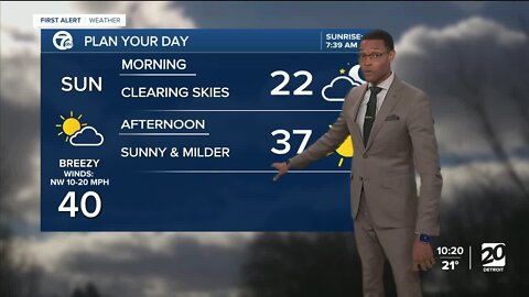 Brighter and milder weather