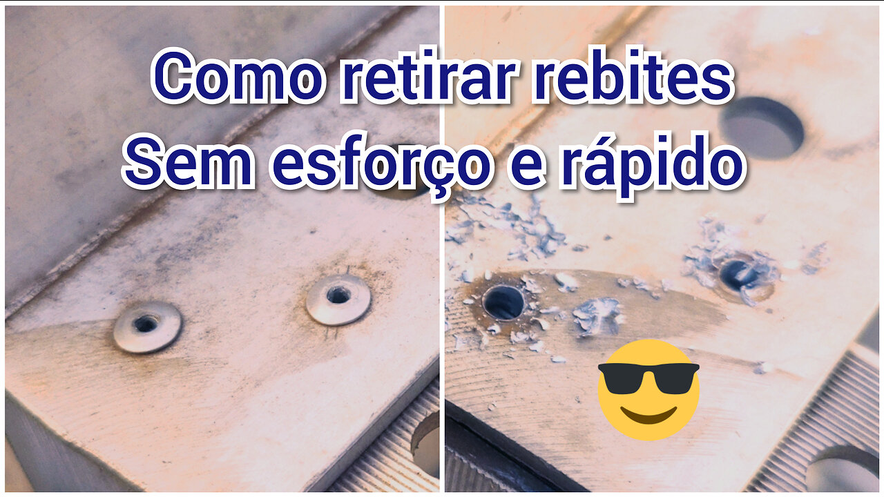 how to remove rivets, easy and fast ! Como retirar rebites, fácil e rápido