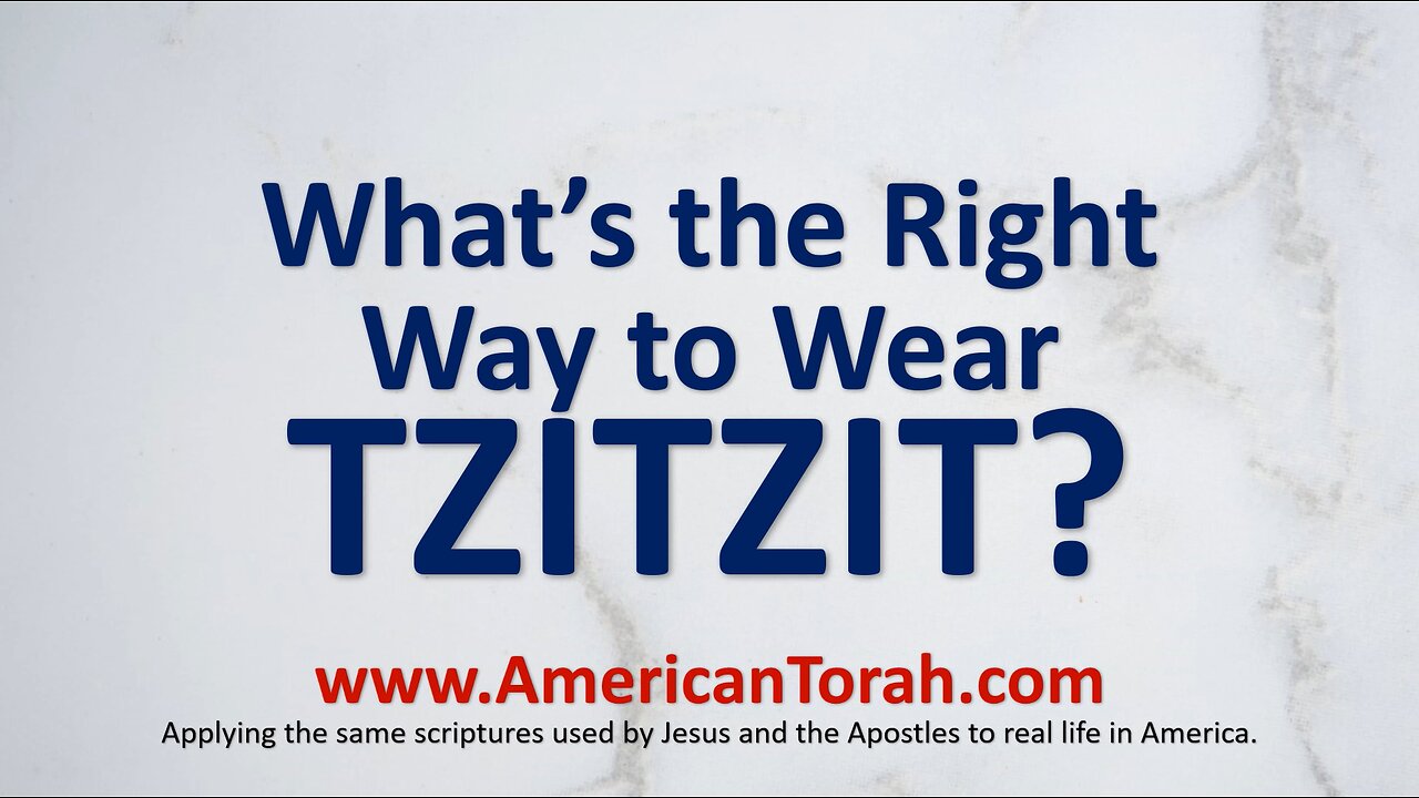 What's the Right Way to Wear Tzitziyot?