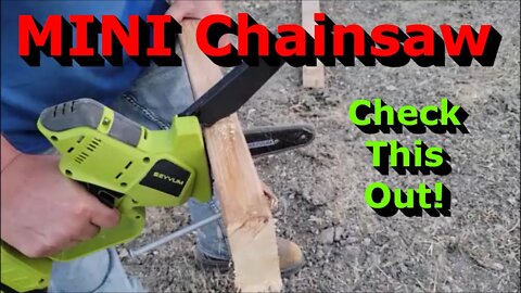 Mini Chainsaw Review - SEYVUM 6 Inch Compact Portable Chainsaw