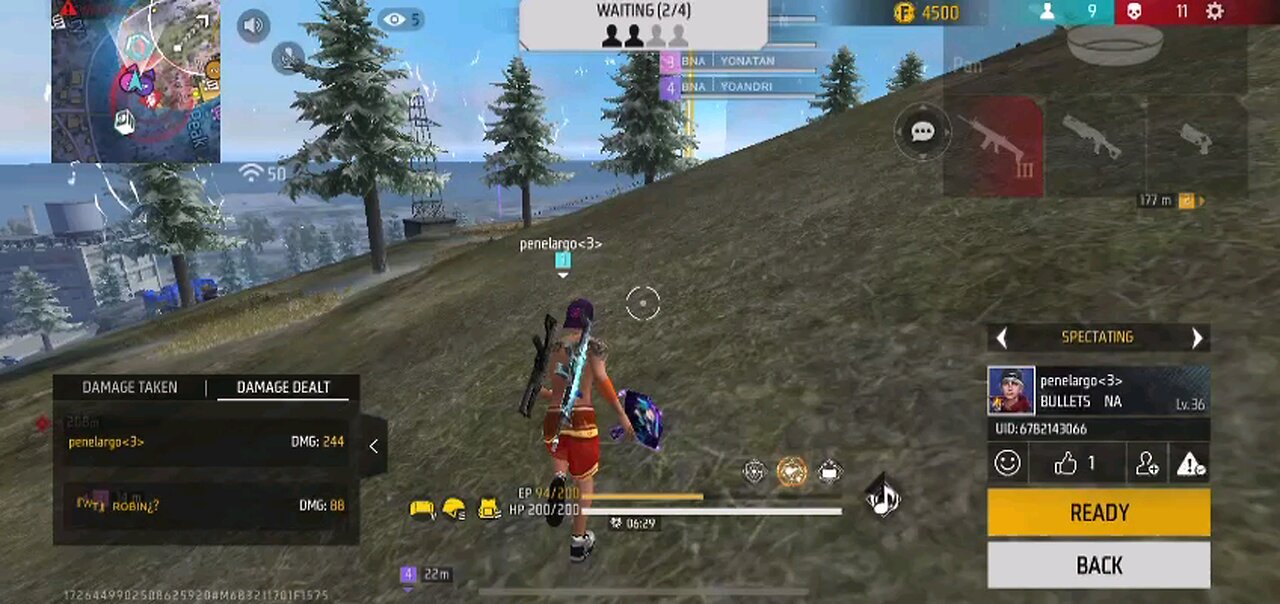 HACKER in BR rank again free Fire