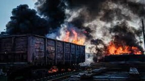 RUSSIANS ARE CORNERED: UKRAINE DESTROYED AMMUNITION RAILWAY CONNECTING KHERSON TO CRIMEA || 2022