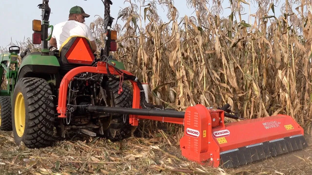 Can Flail Mower Mulch Corn Stalks?? Lube Shuttle Winners!!