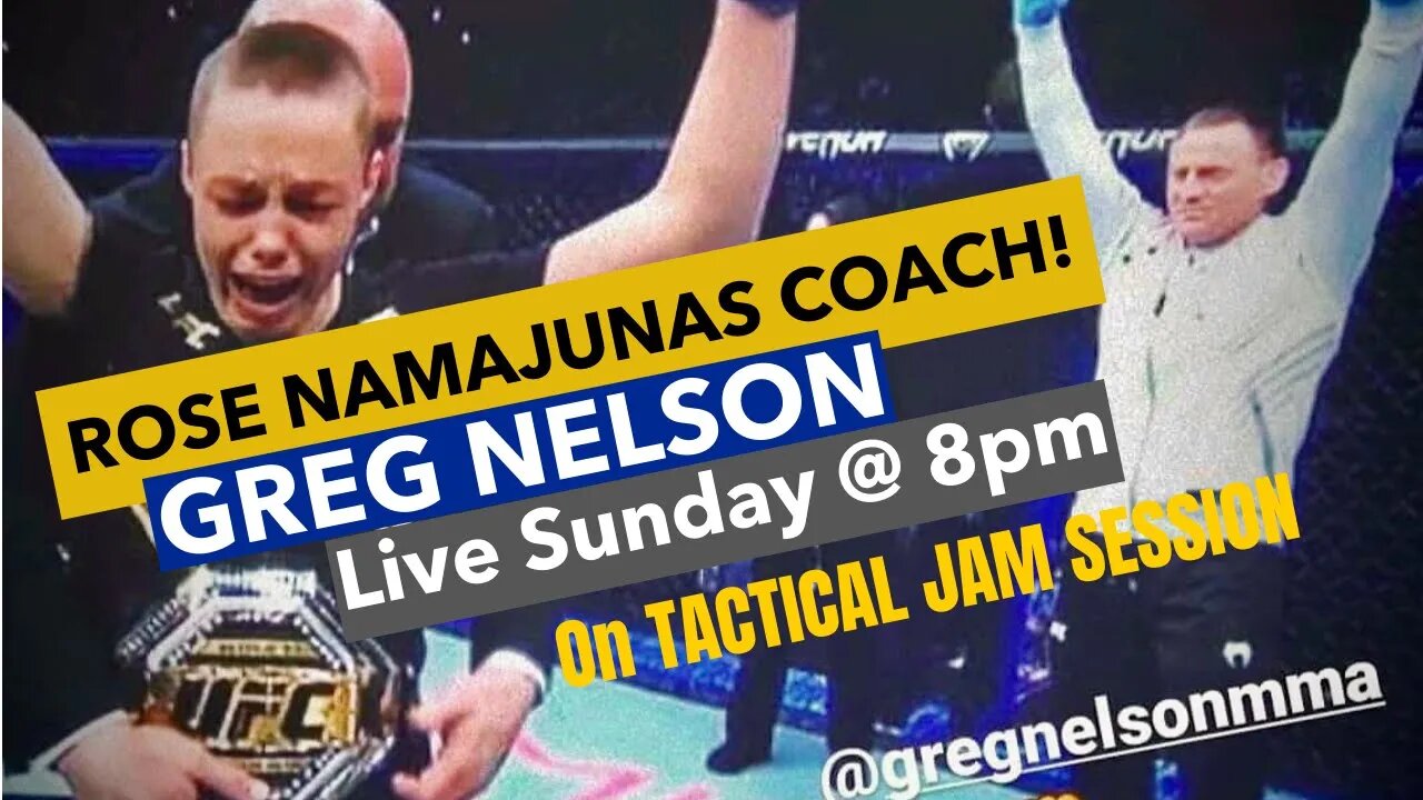 Rose Namajunas Coach Greg Nelson!