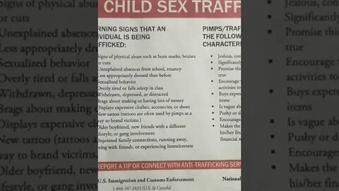 Child Sex Trafficking Flyer
