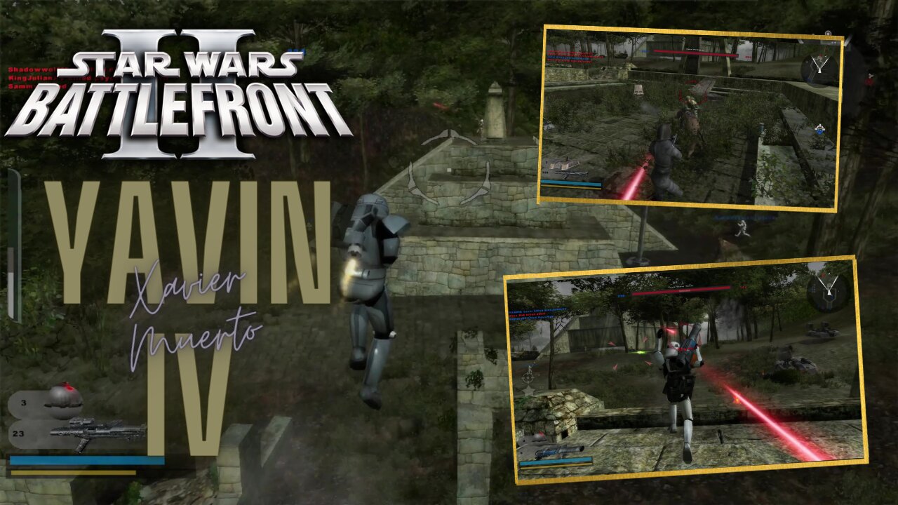 Star Wars Battlefront 2 (2005) Multiplayer / Yavin IV with Xavier Muerto