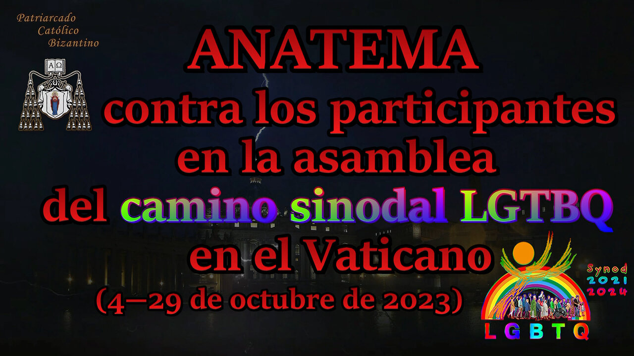 El PCB: Anatema contra los participantes en la asamblea del camino sinodal LGTBQ en el Vaticano (4‒29 de octubre de 2023)