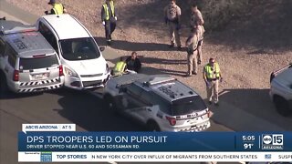 Police pursuit suspect taken into custody near US 60 and Power in Mesa