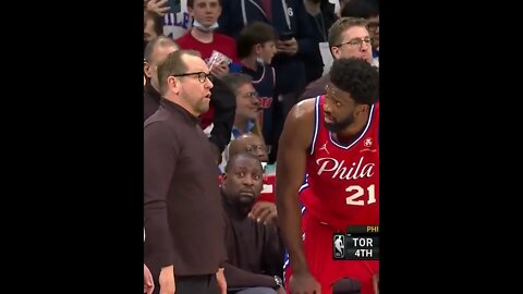 Embiid to Nick Nurse: Did you Vote for me for MVP?? #Shorts