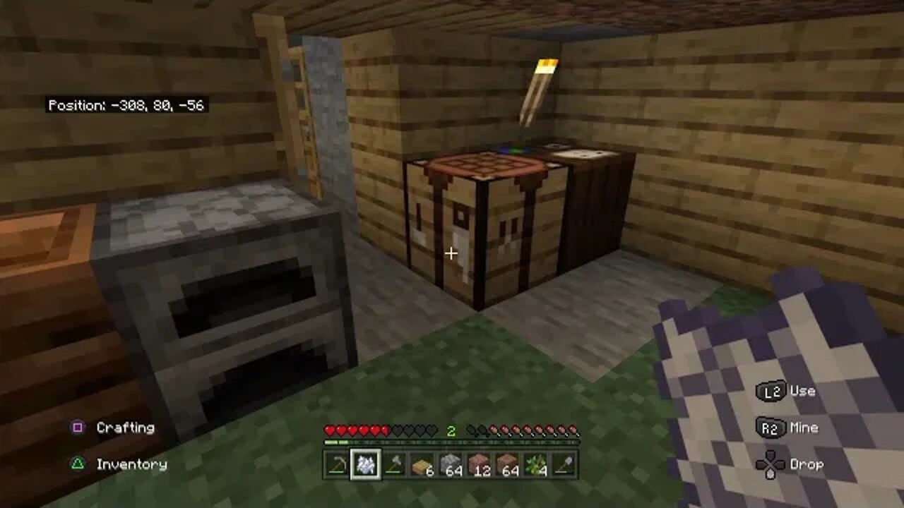 Minecraft:Snowy Peaks Part 7-Biggest Room I Got