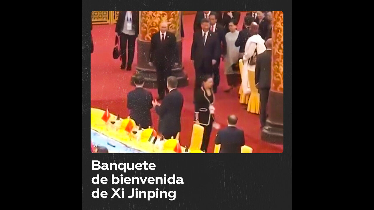 Xi Jinping da la bienvenida a sus invitados en el Foro de la Franja y la Ruta