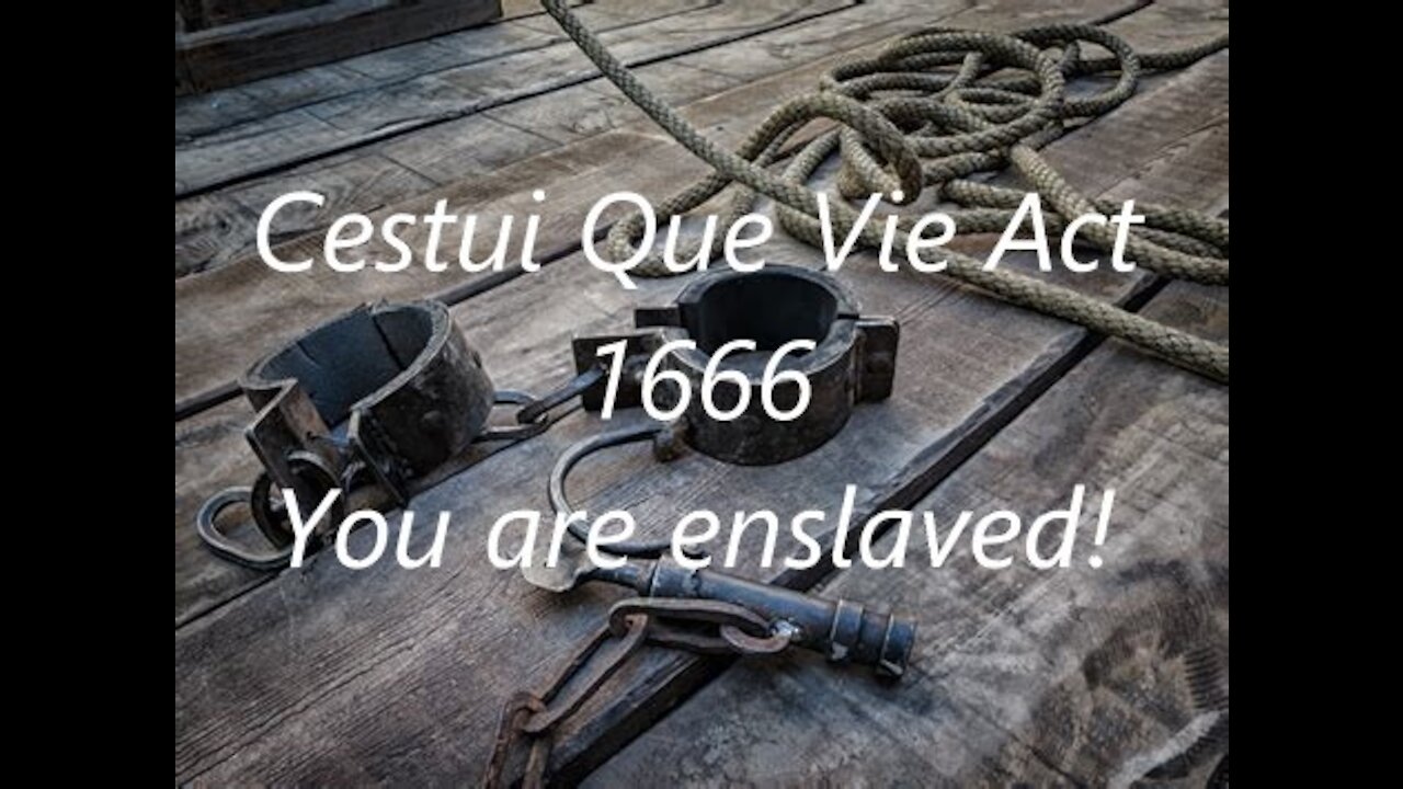 Let's Chat about Cestui Que Vie Act 1666!