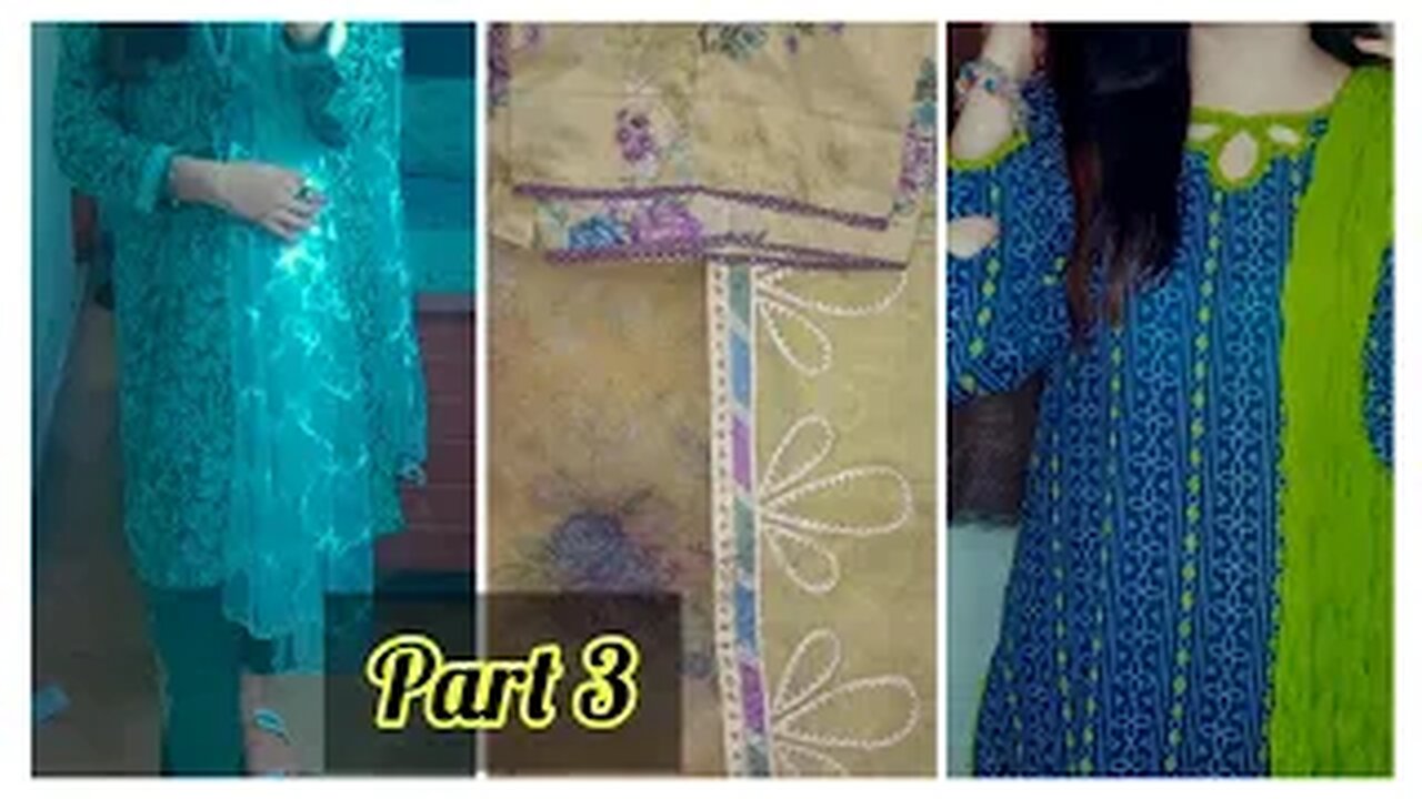 Part 3 | Dress designing video | by fiza farrukh