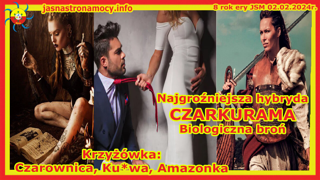 Najgroźniejsza hybryda CZARKURAMA Biologiczna broń Krzyżówka: Czarownica, Ku*wa, Amazonka