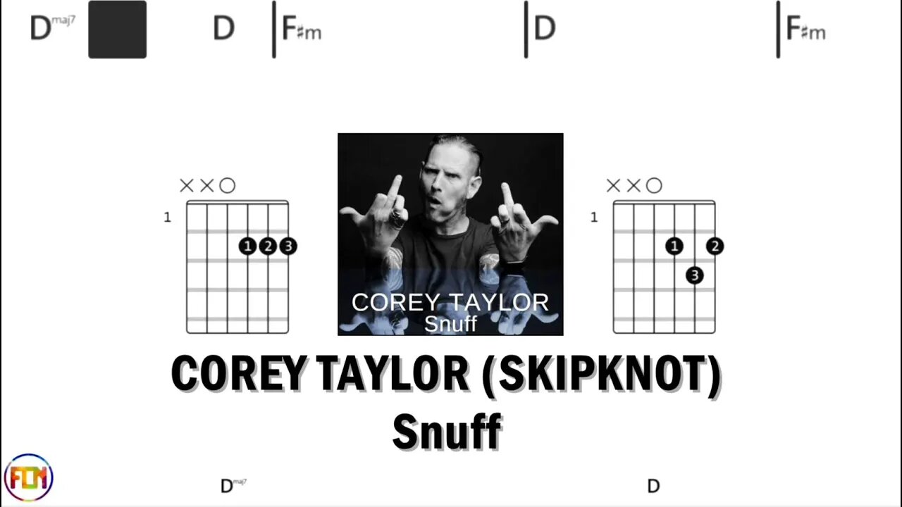 COREY TAYLOR SKIPKNOT Snuff - Guitar Chords & Lyrics HD