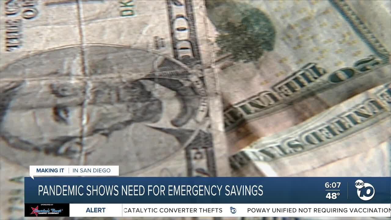 Pandemic shows need for emergency savings