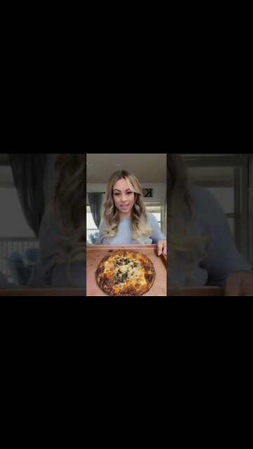 Realgood truffle and mushroom pizza | FREE Keto Recipe (Link In Description) #Shorts