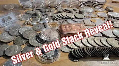 6 months of silver stacking (Stack reveal) Time to buy more junk silver & gold!