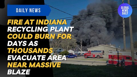 Fire At Indiana Recycling Plant Could Burn For Days As Thousands Evacuate Area Near Massive Blaze