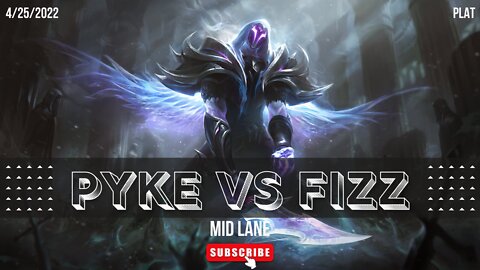 【League of Legends】Pyke mid vs Fizz - Plat Elo SoloQ Climb