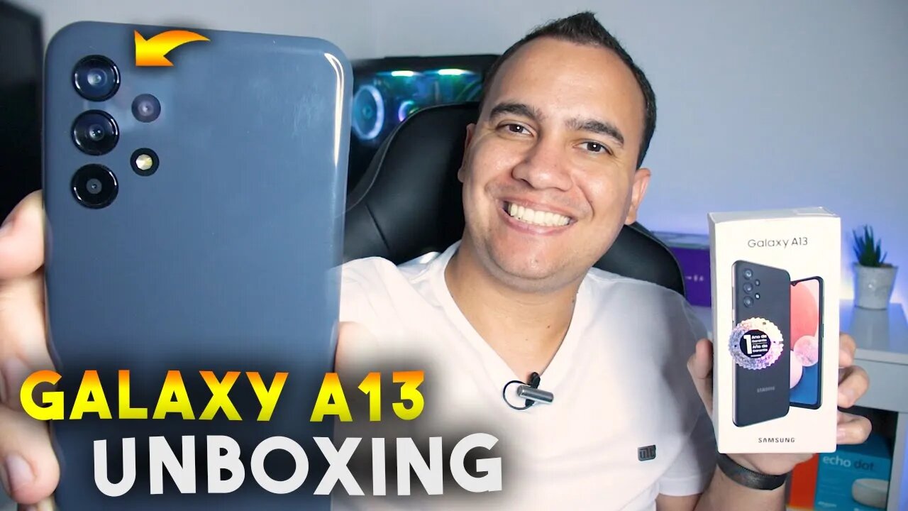 GALAXY A13, o NOVO BÁSICO da SAMSUNG SERÁ QUE REALMENTE VALE A PENA? - Unboxing e Impressões