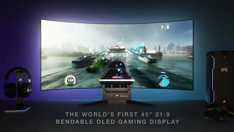 CORSAIR Reveals Revolutionary 45in Bendable OLED Gaming Monitor