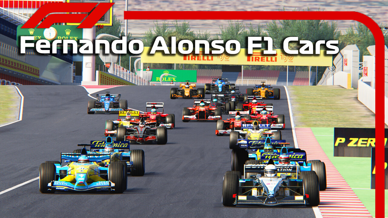 Fernando Alonso F1 Cars (2001 - 2022) | SpainGP | Assetto Corsa Reshade